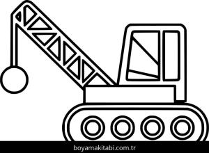 Vinç boyama sayfası – okul öncesi, evde etkinlik