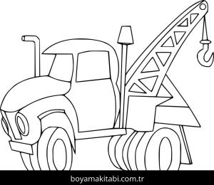 Vinç boyama sayfası – keyifli zaman, renkli çizimler