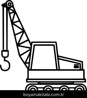 Vinç boyama sayfası – boyama çalışması, yaratıcılığı geliştirir