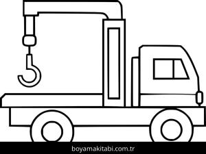 Vinç boyama sayfası – eğitici aktivite, yaratıcılık