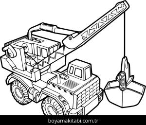 Vinç boyama sayfası – ücretsiz yazdır, boyama etkinliği