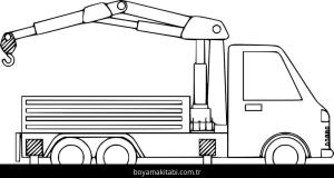 Vinç boyama sayfası – keyifli zaman, renkli çizimler