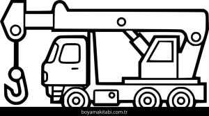 Vinç boyama sayfası – yaratıcılığı geliştirir, keyifli zaman