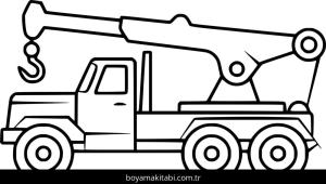 Vinç boyama sayfası – ücretsiz yazdır, boyama etkinliği