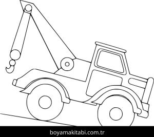 Vinç boyama sayfası – eğitici aktivite, yaratıcılık