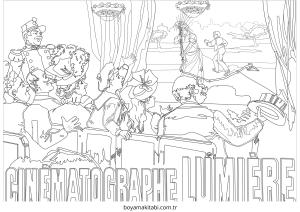 Vintage boyama sayfası – el becerilerini geliştirir, boyama çalışması