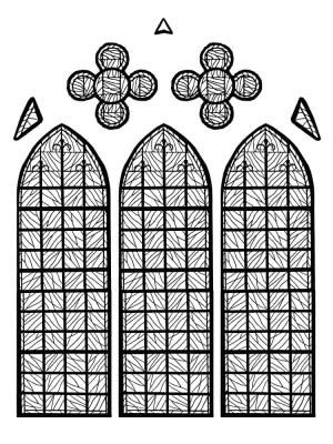 Vitray boyama sayfası,  coloring page, Vitray Pencere Yazdırılabilir, 