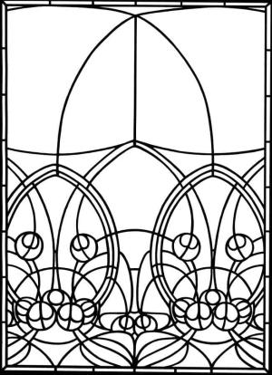 Vitray boyama sayfası,  coloring page, Vitray Pencere, 