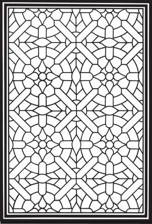 Vitray boyama sayfası,  coloring page, Vitray Deseni, 