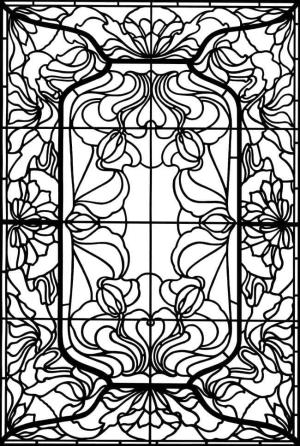 Vitray boyama sayfası,  coloring page, Ücretsiz Yazdırılabilir Vitray, 