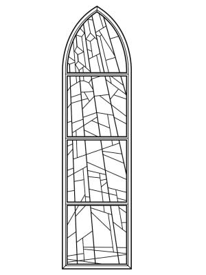 Vitray boyama sayfası,  coloring page, Vitray Ücretsiz Sevimli, 