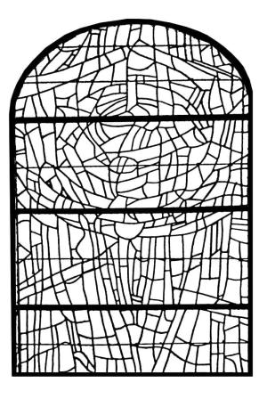 Vitray boyama sayfası,  coloring page, Modern Vitray, 