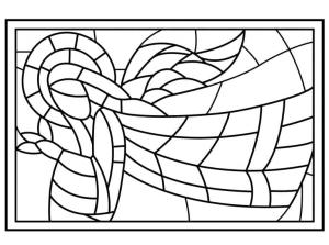 Vitray boyama sayfası,  coloring page, Çok Kolay Vitray, 