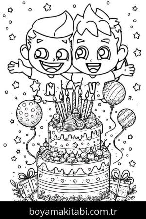 Vlad ve Niki boyama sayfası – kolay boyama, eğitici aktivite