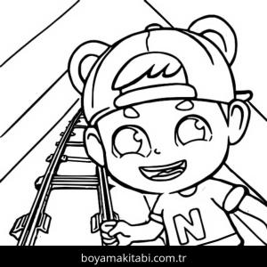 Vlad ve Niki boyama sayfası – ücretsiz yazdır, boyama etkinliği