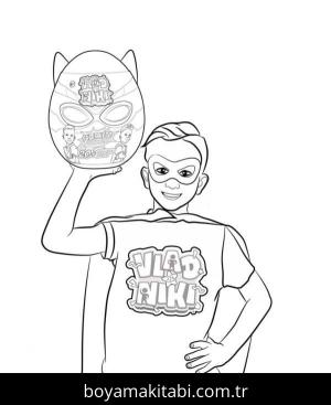 Vlad ve Niki boyama sayfası – eğitici aktivite, yaratıcılık