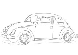 Volkswagen boyama sayfası,  coloring page, Volkswagen çocuklara bedava, 