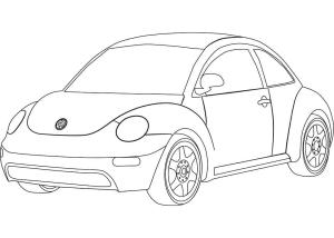 Volkswagen boyama sayfası,  coloring page, Volkswagen for children, 