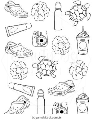 Vsco boyama sayfası – el becerilerini geliştirir, boyama çalışması