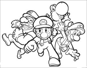 Wario boyama sayfası,  coloring page, Wario ve Karakter, 