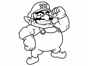 Wario boyama sayfası,  coloring page, Büyük wario, 