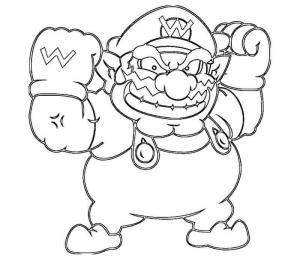 Wario boyama sayfası,  coloring page, Fort Wario, 