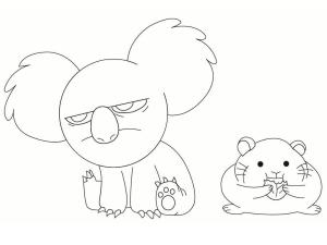 Biz Çıplak Ayılar boyama sayfası,  coloring page, Nom Nom ve Hamster Çizimi, 