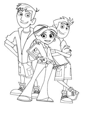 Wild Kratts boyama sayfası,  coloring page, Aviva, Chris and Martin, 