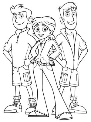 Wild Kratts boyama sayfası,  coloring page, Vahşi Kratts Karakterleri, 