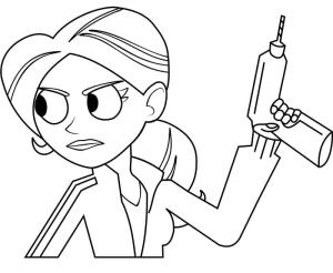 Wild Kratts boyama sayfası,  coloring page, Wild Kratts’ta Aviva Corcovado, 