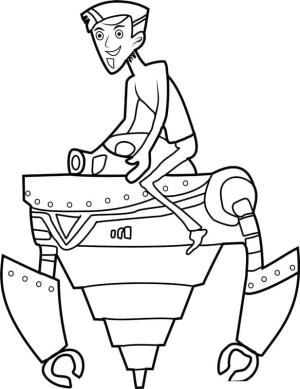 Wild Kratts boyama sayfası,  coloring page, Wild Kratts’taki Zachbot’lar, 