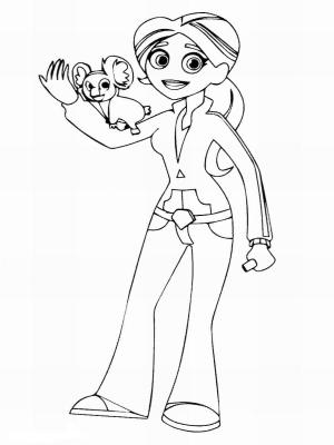 Wild Kratts boyama sayfası,  coloring page, Aviva Corcovado Vahşi Kratts, 