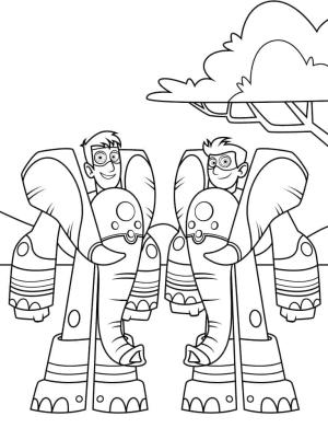 Wild Kratts boyama sayfası,  coloring page, Müthiş Vahşi Kratts, 