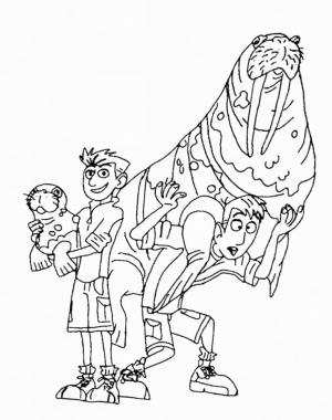 Wild Kratts boyama sayfası,  coloring page, Komik Vahşi Kratts, 