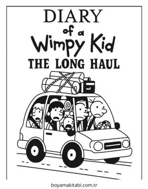 Wimpy boyama sayfası – sanatsal çalışma, çocuklar için
