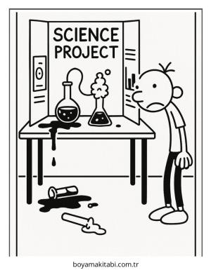 Wimpy boyama sayfası – PDF indir, sevimli karakter