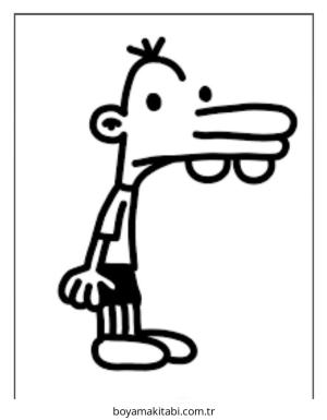 Wimpy boyama sayfası – çocuk aktivitesi, PDF indir