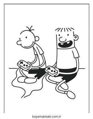 Wimpy boyama sayfası – eğlenceli etkinlik, el becerilerini geliştirir