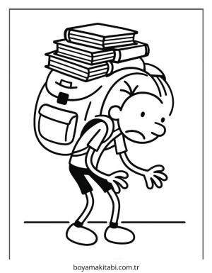 Wimpy boyama sayfası – ücretsiz yazdır, boyama etkinliği