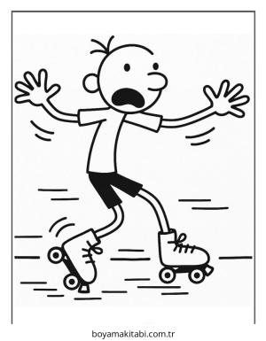 Wimpy boyama sayfası – kolay boyama, eğitici aktivite