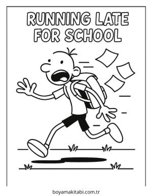 Wimpy boyama sayfası – evde etkinlik, ücretsiz yazdır