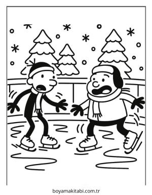 Wimpy boyama sayfası – keyifli zaman, renkli çizimler