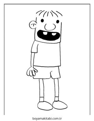 Wimpy boyama sayfası – eğitici aktivite, yaratıcılık