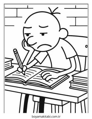 Wimpy boyama sayfası – boyama etkinliği, çocuk aktivitesi