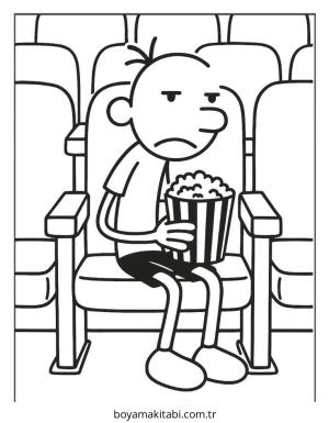 Wimpy boyama sayfası – renkli çizimler, okul öncesi