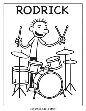 Wimpy boyama sayfası – basit çizim, kolay boyama