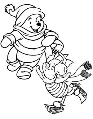 Ayı Winnie (Winnie-the-Pooh) boyama sayfası,  coloring page, Piglet ve Pooh’u çiz, 