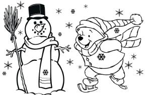 Ayı Winnie (Winnie-the-Pooh) boyama sayfası,  coloring page, Pooh Buz Pateni, 