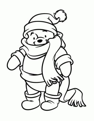 Ayı Winnie (Winnie-the-Pooh) boyama sayfası,  coloring page, Sevimli Winnie the Pooh çizimi, 