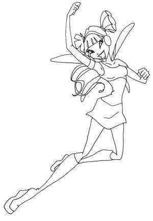 Winx Club boyama sayfası,  coloring page, Muhteşem Winx Club Musa, 